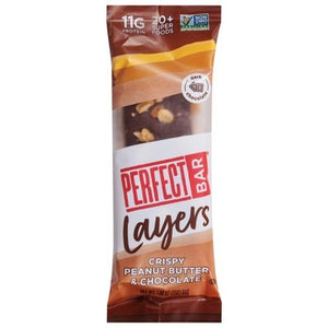 Perfect Bar Bar Crispy Peanut Butter & Chocolate Layers 8/1.94 OZ [UNFI #2951747] [ebt]