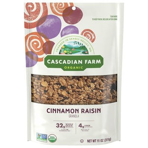 Cascadian Farm Granola Cinnamon Raisin Og2 4/11 OZ [UNFI #2941961] [ebt]