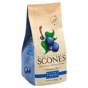 Sticky Fingers Bakeries Scones Mix Premium Wild Blueberry 6/16 OZ [UNFI #739441] [ebt]