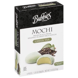 Bubbies Hawaii Mochi Green Tea 8/7.5 OZ [UNFI #2211035] [ebt]