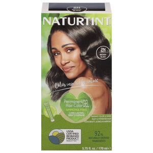 Naturtint Hair Color Gel Permanent Ammonia Free Brown-Black 2N 1/5.6 OZ [UNFI-CARLISLE #830497] T