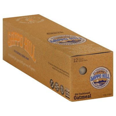 Sappo Hill Soap Glycerine Creme Old Fashioned Oatmeal 12/3.5 OZ [UNFI-CARLISLE #523324] T