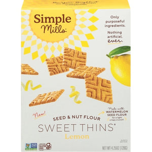 Simple Mills Lemon Sweet Thins 6/4.25 BOX [UNFI #3048634] [ebt]