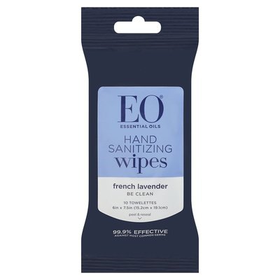 Eo Hand Sanitizing Wipes French Lavender 6/10 CT [UNFI-CARLISLE #577320] T