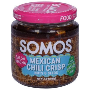 Somos Salsa Macha Mexican Chili Crisp Nuts & Seeds 6/6.5 OZ [UNFI #2959013] [ebt]