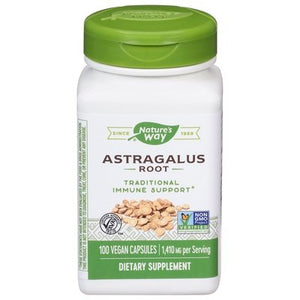 Natures Way Astragalus Root Capsules 1/100 CAP [UNFI-CARLISLE #103705] [ebt]