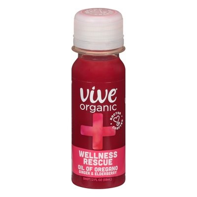 Vive Organic Shot Oil Of Oregano Ginger & Elderberry Wellness Rescue Og2 12/2 OZ [UNFI #2185940] [ebt] T