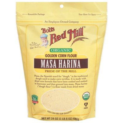 Bobs Red Mill Golden Corn Flour Organic Masa Harina Og2 4/24 OZ [UNFI #2031656] [ebt]