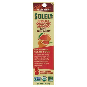 Solely Fruit Jerky Organic Mango With Chili & Salt Og2 12/.8 OZ [UNFI-CARLISLE #2565588] [ebt]