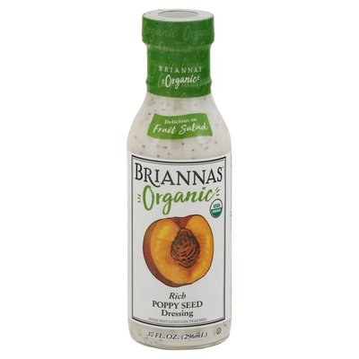 Briannas Dressing Organic Poppy Seed Rich Og2 6/10 OZ [UNFI #2412450] [ebt]