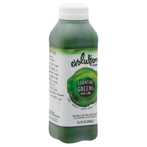 Evolution Fresh Juice Blend Vegetable And Fruit Essential Greens With Lime Og2 6/15.2 OZ [UNFI #2210409] [ebt]