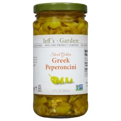 Jeffs Garden Greek Peperoncini Sliced Golden 6/12 OZ [UNFI #1142413] [ebt]