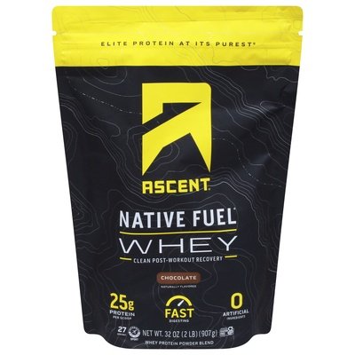 Ascent Whey Protein Powder Blend Chocolate 1/2 LB [UNFI-CARLISLE #2303519]