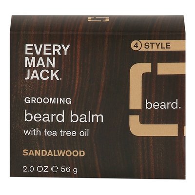 Every Man Jack Beard Balm Sandalwood Grooming 1/2 OZ [UNFI-CARLISLE #2410132] T
