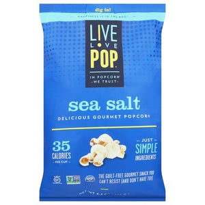 Live Love Pop Popcorn Sea Salt 12/4.4 OZ [UNFI #2096964] [ebt]