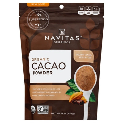 Navitas Organics Cacao Powder Organic Og1 6/16 OZ [UNFI #1268739] [ebt]