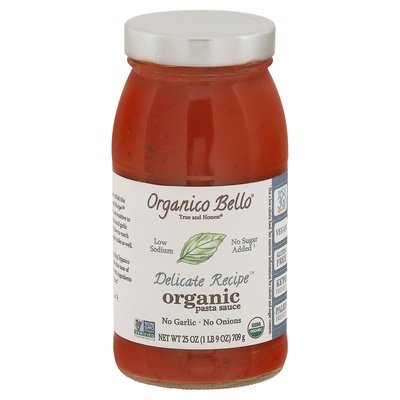 Organico Bello Pasta Sauce Organic Delicate Recipe Og2 6/25 OZ [UNFI #2601466] [ebt]