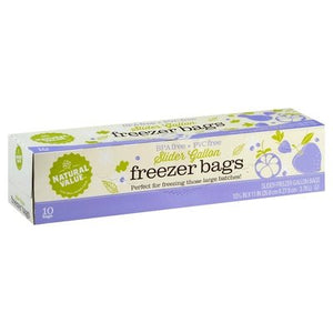 Natural Value Freezer Bags Slider Gallon 12/10 CT [UNFI #1333269] T