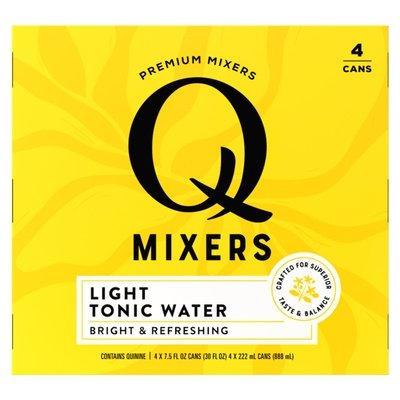 Q Drinks Tonic Water Light 6/4/7.5 OZ [UNFI #2344315] [ebt] T