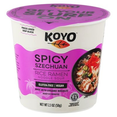 Koyo Noodle Soup Rice Ramen Spicy Szechuan Og3 6/2.1 OZ [UNFI #2817575] [ebt]