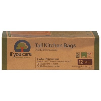 If You Care Tall Kitchen Bags 13 Gallon 12/12 CT [UNFI #699207] T