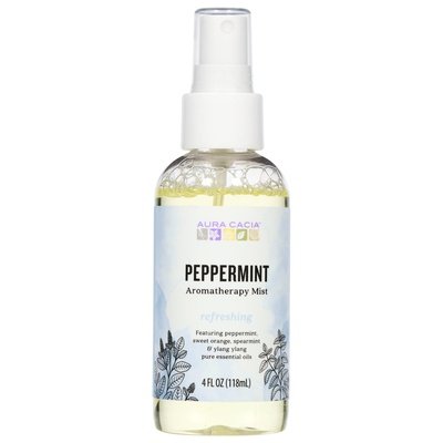 Aura Cacia Aromatherapy Mist Peppermint Refreshing 1/4 OZ [UNFI-CARLISLE #277228] T
