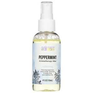 Aura Cacia Aromatherapy Mist Peppermint Refreshing 1/4 OZ [UNFI-CARLISLE #277228] T