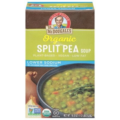 Dr Mcdougalls Soup Organic Split Pea Og2 6/17.6 OZ [UNFI #1136266] [ebt]