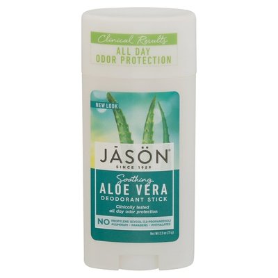Jason Natural Products Deodorant Stick Aloe Vera Soothing 1/2.5 OZ [UNFI-CARLISLE #800508] T