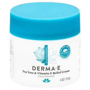 Derma E Relief Cream Tea Tree & Vitamin E 1/4 OZ [UNFI-CARLISLE #130245] T