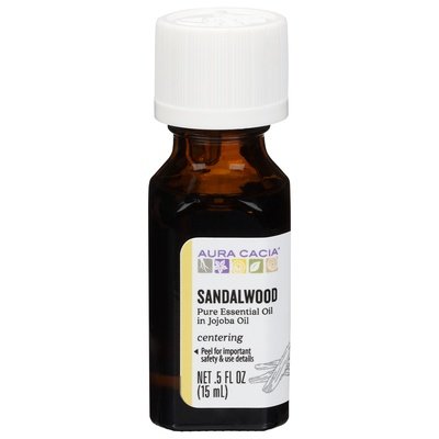 Aura Cacia Pure Essential Oil In Jojoba Oil Sandalwood Centering 1/.5 OZ [UNFI-CARLISLE #548313] T
