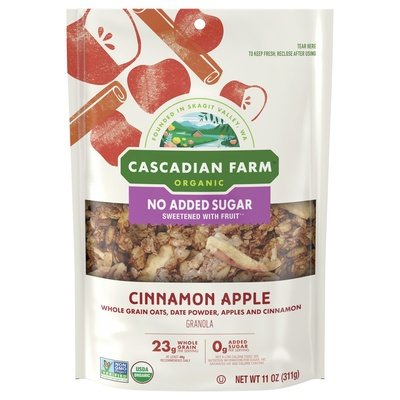 Cascadian Farm Granola Cinnamon Apple Og2 4/11 OZ [UNFI #2941805] [ebt]