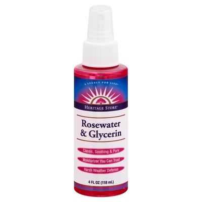 Heritage Store, Inc  Rosewater & Glycerin 1/4 OZ [UNFI-CARLISLE #1157312] T