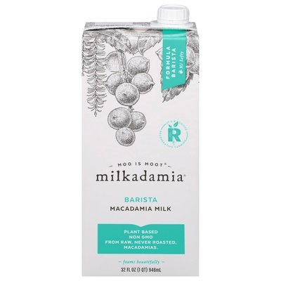 Milkadamia Macadamia Milk Barista Unsweetened 6/32 OZ [UNFI #2087880] [ebt]