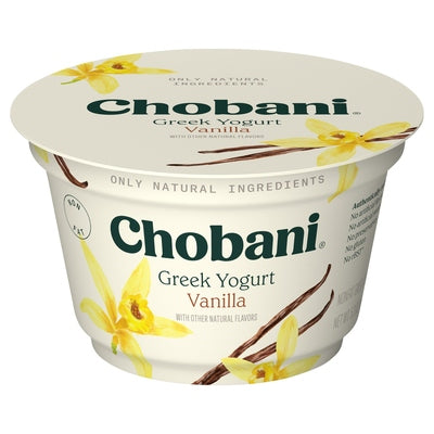 Chobani Yogurt Greek Non-Fat Vanilla Blended 12/5.3 oz [UNFI #1512573 ] [ebt]
