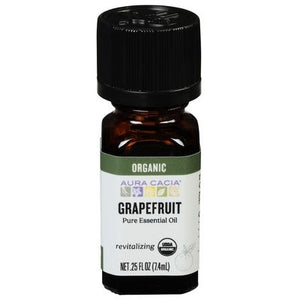 Aura Cacia Pure Essential Oil Organic Grapefruit Revitalizing Og2 1/.25 OZ [UNFI-CARLISLE #323873] T