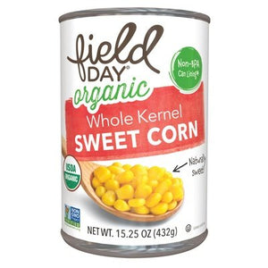 Field Day Sweet Corn Whole Kernel Og2 12/15 OZ [UNFI #2590818] [ebt]