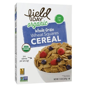 Field Day Wheat Squares Wg Og2 10/13 OZ [UNFI #1630169] [ebt]