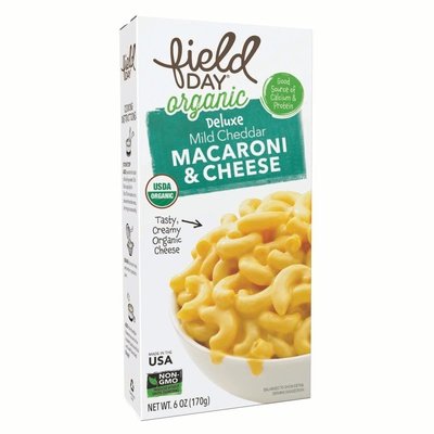 Field Day Mild Cheddar Shells Mac & Cheese Og2 12/12 OZ [UNFI #1710144] [ebt]