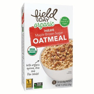 Field Day Instant Oatmeal Maple Brn Sugar Og2 6/11.30 OZ [UNFI #1777382] [ebt]