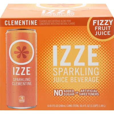 Izze Sparkling Clementine 4/6/8.4 OZ [UNFI #3069655] [ebt] T