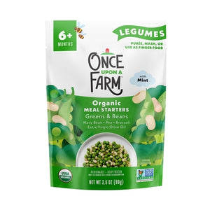 Once Upon A Farm Greens & Beans Og2 8/3.5 OZ [UNFI #2847309] [ebt]
