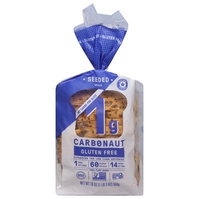 Carbonaut Bread Gluten Free Seeded 8/19 OZ [UNFI #2734853] [ebt]