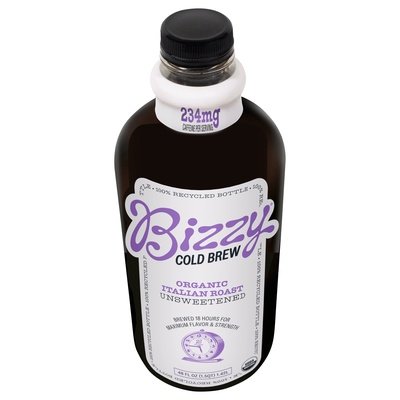 Bizzy Coffee Cold Brew Organic Italian Roast Unsweetened Og2 6/48 OZ [UNFI #2812469] [ebt] T