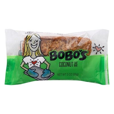 Bobos Oat Bars Oat Bar Coconut 12/3 OZ [UNFI-CARLISLE #182618] [ebt]