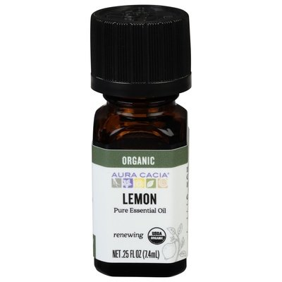 Aura Cacia Pure Essential Oil Renewing Lemon Og2 1/.25 OZ [UNFI-CARLISLE #326876] T