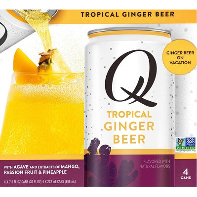 Q Drinks Ginger Beer Tropical 6/4/7.5 oz [UNFI #2803195] T [ebt]