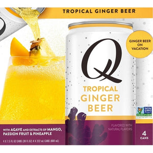 Q Drinks Ginger Beer Tropical 6/4/7.5 oz [UNFI #2803195] T [ebt]
