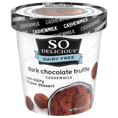So Delicious Frozen Dessert Non-Dairy Dark Chocolate Truffle Cashewmilk 8/PINT [UNFI #1684992] [ebt]