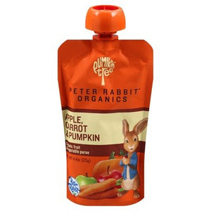 Peter Rabbit Organics Fruit & Vegetable Puree Organic Apple Carrot & Pumpkin Og2 10/4.4 OZ [UNFI #1111202] [ebt]